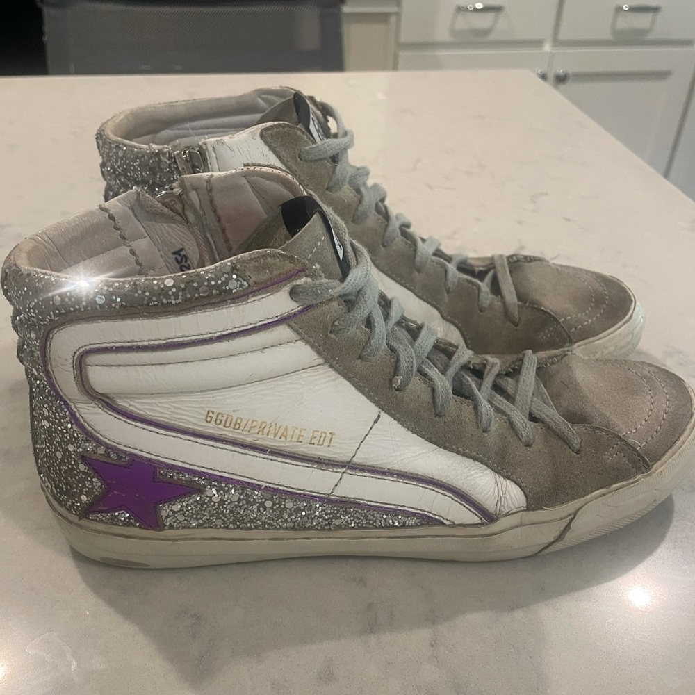 Golden goose tennis shoes